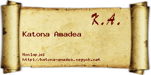 Katona Amadea névjegykártya